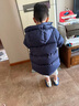 保姆鵝 兒童羽絨服寶寶加厚白鴨絨外套男童女童保暖防風(fēng)冬裝 海軍藍 130 曬單實(shí)拍圖