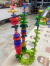 樂樂魚（leleyu）積木3-6歲兒童玩具大顆?；▓@拼裝插花93片收納盒男女孩生日禮物 曬單實(shí)拍圖