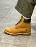 添柏嵐（Timberland）10061W大黃靴踢不爛男女同款工裝靴戶外馬丁靴 10061W（偏大一碼） 44 曬單實(shí)拍圖