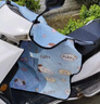 京尋電動(dòng)車擋風(fēng)被夏季防曬罩電瓶摩托車防風(fēng)遮陽(yáng)罩擋風(fēng)罩 藍(lán)色側(cè)翼款 曬單實(shí)拍圖