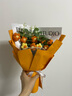 范爺家小雛菊針織仿真花束成品毛線手工編織花束永生花生日畢業(yè)禮物 曬單實(shí)拍圖