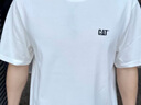 CAT卡特25春夏新品男士戶外經(jīng)典款雙色厚版發(fā)泡印花短袖T恤 白色 L 曬單實(shí)拍圖
