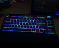 微星（MSI）GK600W 方程式 三模有線藍(lán)牙2.4G無線機(jī)械鍵盤鼠標(biāo)套裝全鍵熱插拔電競游戲辦公電腦鍵盤RGB炫光 GK500 W（黑青） 曬單實(shí)拍圖