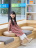 LUSON陳大豬童裝女童連衣裙2025新款洋氣法式格子裙兒童夏季裙子 曬單實(shí)拍圖