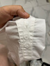 子牧棉麻2025夏裝 女韓版百搭小V領(lǐng)上衣寬松顯瘦燈籠袖娃娃衫3886 白色 M (建議95-115斤) 曬單實(shí)拍圖