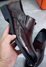 卡帝樂(lè)鱷魚(yú)（CARTELO）英倫商務(wù)男士皮鞋透氣牛皮男鞋休閑皮鞋男一腳蹬樂(lè)福鞋9832棕色41 曬單實(shí)拍圖