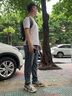 馬克華菲【萊賽爾天絲】男士牛仔褲男2025夏季薄款寬松直筒休閑哈倫褲子男 曬單實(shí)拍圖