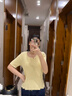 宏資琦連衣裙女2025夏季新款法式小個子高腰顯瘦短裙子女裝時尚套裝 上衣+裙子+皮帶 M 曬單實拍圖