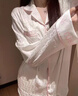 VENTION輕奢高級感真絲睡衣女甜美桑蠶絲家居服送閨蜜生日禮物睡衣禮盒 輕奢D字母【長(cháng)袖+長(cháng)褲】 M 曬單實(shí)拍圖