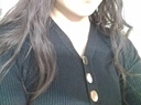 CS.LIONV領(lǐng)內(nèi)搭外穿女打底衫春秋新款韓版修身針織長(zhǎng)袖毛衣ins潮黑色上衣 黑色 均碼  【75-110斤】 曬單實(shí)拍圖