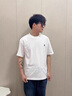 羅蒙（ROMON）保羅冰絲短袖T恤男士夏季薄款圓領(lǐng)無(wú)痕刺繡小馬標(biāo)體恤男短袖 白色 2XL 180 曬單實(shí)拍圖