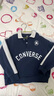 Converse 匡威兒童套裝男女童裝 2025秋季新款長袖T恤長褲兩件套衛(wèi)衣褲子 藏青藍(lán) 【親膚棉感】 160 /L 【建議身高152-158cm】 曬單實(shí)拍圖