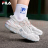 斐樂(lè)（FILA）官方掠奪者2女鞋男鞋情侶跑步鞋季老爹鞋時(shí)尚復(fù)古運(yùn)動(dòng)鞋 雨霧灰-NC【女款】 36.5 曬單實(shí)拍圖
