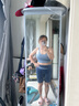 維多利亞旅行者瑜伽服女運動套裝專業(yè)跑步健身服夏季運動背心瑜伽五分褲 曬單實拍圖