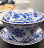 OIMG蓋碗茶具茶杯特大號三才八寶茶具一人用高級320ml毫升5三炮臺專用 蓋碗茶具特大號-320ml 曬單實拍圖