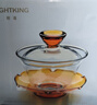 明尊（LIGHTKING）手工吹制耐熱玻璃蓋碗三才碗玻透明璃茶碗功夫茶茶具單個大號家用 F-01（翡翠綠） 曬單實(shí)拍圖