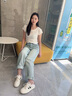 CAMILA KSENIA爆款小白鞋女士2025新款夏季厚底鞋子時尚百搭休閑板鞋平底運動鞋 黑色 38 曬單實拍圖