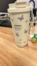 Vanow Kids蝴蝶保溫杯女生新款陶瓷內(nèi)膽高顏值生日七夕情人節(jié)禮物咖啡水杯子 曬單實(shí)拍圖