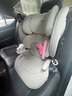 貓頭鷹（SAVILE）妙拓大兒童安全座椅3-12歲汽車(chē)用便攜座椅可折疊ISOFIX接口 妙拓 銀白 曬單實(shí)拍圖