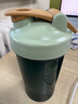 Blender Bottle 蛋白粉搖搖杯運動水杯 大容量健身水壺代餐奶昔杯 便攜塑料杯子 墨綠色V2款600ml 曬單實拍圖