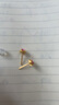 千葉珠寶 合成寶石耳釘 多巴胺七彩泡泡潮流設(shè)計古法金藝 送女友計價 小版紫色/金重約1.72g/支持多退少補(bǔ) 曬單實拍圖