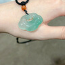 老廟非洲翠如意鎖吊墜平安扣玉墜無(wú)事牌項鏈情人節禮物 翡翠鎖包吊墜 曬單實(shí)拍圖
