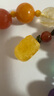 歐采妮 蜜蠟手串琥珀隨形雞油黃貔貅掛件南紅花珀老蜜紫云母多寶手鏈 曬單實(shí)拍圖