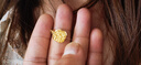 中國黃金（CHINA GOLD）黃金項(xiàng)鏈女足金小方糖項(xiàng)鏈鎖骨鏈七夕情人節(jié)禮物送女友老婆 足金小方糖項(xiàng)鏈約5.7g*甄選禮盒 曬單實(shí)拍圖