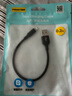 品勝（PISEN） 適用蘋果6s數(shù)據(jù)線短便攜0.2m迷你7短款iphone6充電寶短線xs超短5s充電線iphone14短款13pd快充線 【編織USB】升級黑色-0.2米 0.2m 曬單實拍圖
