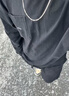 老鳳祥足銀項(xiàng)鏈男士款馬鞭鏈素鏈簡(jiǎn)約百搭首飾情人節(jié)生日禮物送男友 S990銀馬鞭鏈 約28g 曬單實(shí)拍圖