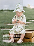 babylove嬰兒連體衣夏季竹棉山茶紗布和尚服新生兒寶寶衣服薄款透氣哈衣 曬單實(shí)拍圖