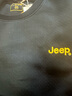 吉普（JEEP）衛(wèi)衣男圓領刺繡長袖T恤男士寬松休閑運動衣服男裝101 黑色 2XL  曬單實拍圖
