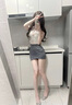 CEENIU情趣2025新款性感內(nèi)衣夫妻刺激高檔sm羞恥秘書裝蕾絲純欲制服套裝 純欲總裁秘書包臀裙職場OL-白+灰 均碼 （建議80-120） 曬單實拍圖