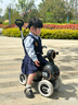 倍貝樂(lè)兒童平衡車1-3歲寶寶滑步車嬰幼兒四輪滑行車溜溜車男女孩生日禮 烤漆黑 【燈光音樂(lè)+腳踏+推把】 曬單實(shí)拍圖