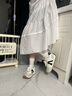 回力女鞋德訓(xùn)鞋女款2025新款夏季復(fù)古百搭鞋子女爆款厚底休閑運(yùn)動(dòng)鞋 白灰-【3cm舒適軟底】 37 曬單實(shí)拍圖