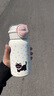 聚莜家可愛雙飲保溫杯女士高顏值316不銹鋼女生小貓咪吸管杯女生水杯 粉色星球 316保溫杯 500ml 曬單實拍圖