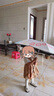卡通自動(dòng)兒童傘可愛(ài)幼兒園男女小學(xué)生兒童雨傘批發(fā)黑膠防曬長(cháng)柄傘 歡樂(lè )兔圓角款+反光條直徑【90cm】 送防水套 曬單實(shí)拍圖