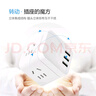 公牛魔方插座智能USB轉(zhuǎn)換器多功能多孔快充插頭擴展轉(zhuǎn)接頭家用宿舍床頭桌面充電器一轉(zhuǎn)多插板開關(guān)插排 無線【3USB帶開關(guān)】白U303UW 曬單實拍圖