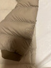 高梵兒童羽絨服黑金5.0鵝絨服男女童寶寶輕薄撞色立領(lǐng)短款羽絨外套 YT淺米灰 110 (充絨量46g) 曬單實(shí)拍圖