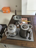 開(kāi)品全自動(dòng)雙壺上水純鈦茶臺(tái)燒水壺電熱水壺 恒溫24小時(shí)電茶爐 嵌入式一體機(jī)茶盤(pán)電茶壺泡茶專(zhuān)用電茶爐 1L 【鈦合金 雙上水】20X37CM 三壺款式 曬單實(shí)拍圖