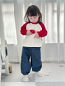 幼歌（YOUGE）嬰幼兒2025秋季新款親膚柔軟衛(wèi)衣寬松舒適長(zhǎng)袖上衣可愛(ài) 紅色 90 cm 曬單實(shí)拍圖