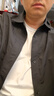 UR2025春季新款七夕男裝休閑輕通勤超寬松抽繩開襟襯衫UMY250015 黑色 M (M-L) 曬單實(shí)拍圖
