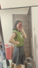 雪茜曼百褶裙女短裙春夏jk制服小裙子學院風高腰防走光半身裙女 曬單實拍圖