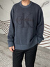 Calvin KleinJeans25秋季新款男士休閑通勤ck肌理感圓領(lǐng)內(nèi)搭針織毛衣4RD399G WD7-深空灰 XL 曬單實拍圖