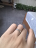 卡地亞（Cartier）戒指男女同款 3毫米寬鑲嵌鉆石CDE對戒情侶婚戒 B4086400 18K玫瑰金色 55 曬單實(shí)拍圖