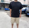 羅蒙（ROMON）夏季新款休閑短褲男寬松薄款透氣涼感速干工裝五分褲男士褲子男款 深灰色 XL 【建議110-125斤】 曬單實(shí)拍圖
