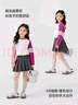 左西女童T恤長(zhǎng)袖兒童純棉秋裝2025新款女孩秋季打底衣服洋氣 白色 150 曬單實(shí)拍圖