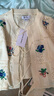 UR2025春季新款女裝波嬉風(fēng)肌理刺繡系帶針織開衫UYL950048 米白 S 曬單實(shí)拍圖