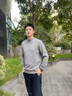 HLA海瀾之家長袖針織衫男純羊毛毛衣男25秋季 淺灰68 XL 180/96A 推薦151~164斤 曬單實(shí)拍圖