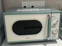 美的（Midea）小滋味微波爐家用小型 復(fù)古旋鈕薄荷曼波風(fēng) 一級能效平板變頻輕音M1G1 曬單實(shí)拍圖